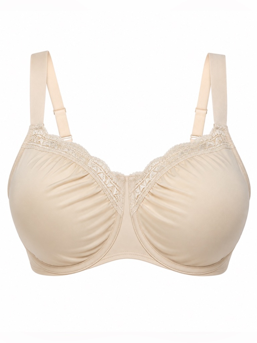 Wacoal 855213 Women’s 40I Nude Beige Lace Full Coverage Underwire Bra
